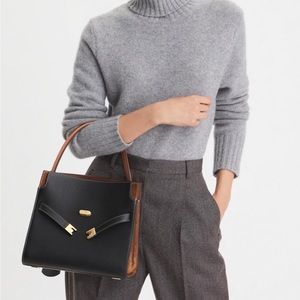 NWT!! Authentic Tory Burch Small Lee Radziwill Double Bag